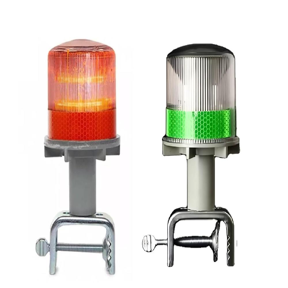 Barricade Solar Blinker - Red/grey Color | Road Safety Features, Durable Design, Energy Efficient