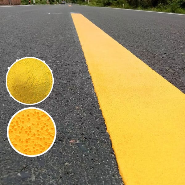 Thermoplastic Road Marking Paint - Acrylic Material, Roller Application, Yellow Color | High Abrasion & Weather Resistance For Safety