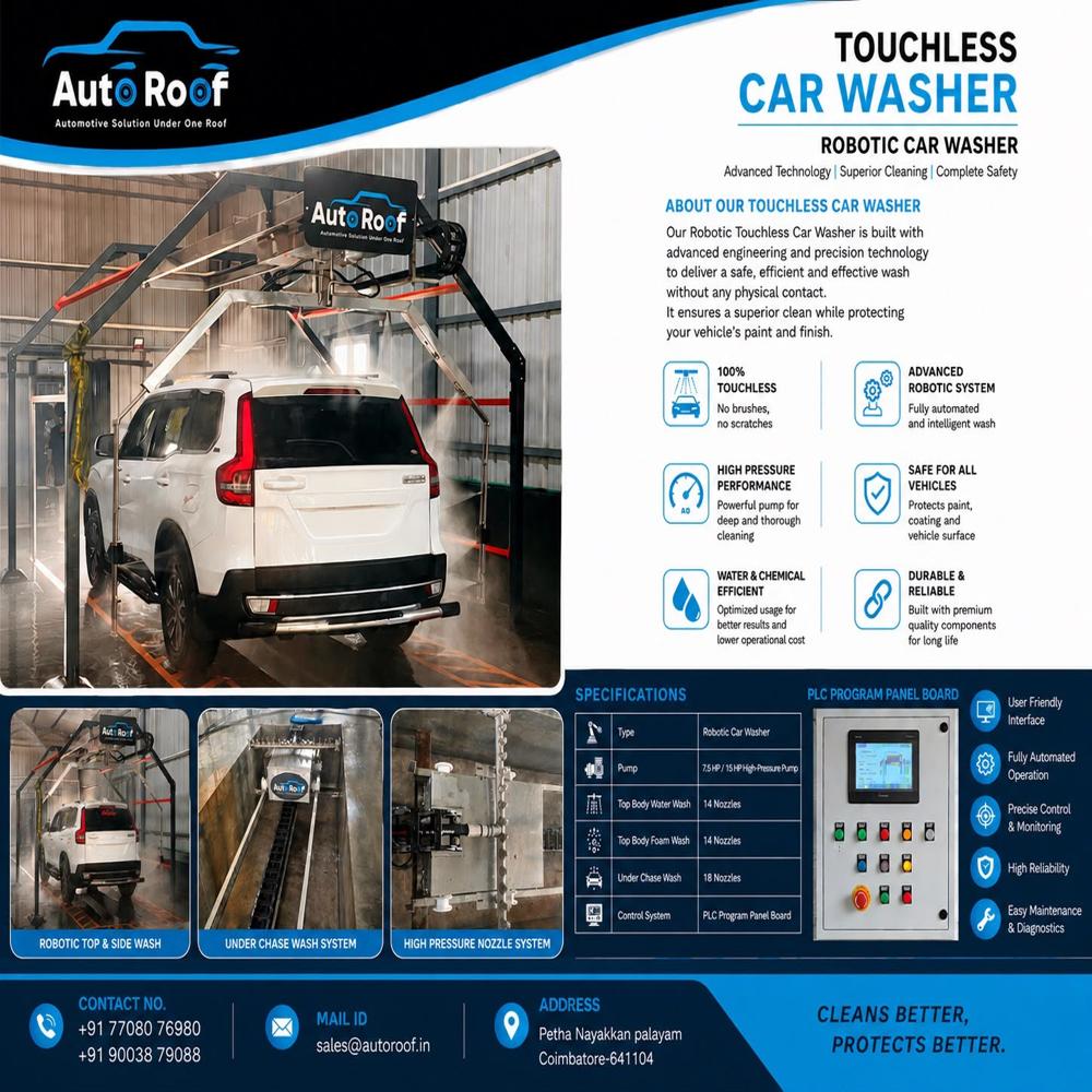 Semi Automatic Underbody Chassis Car Washing System