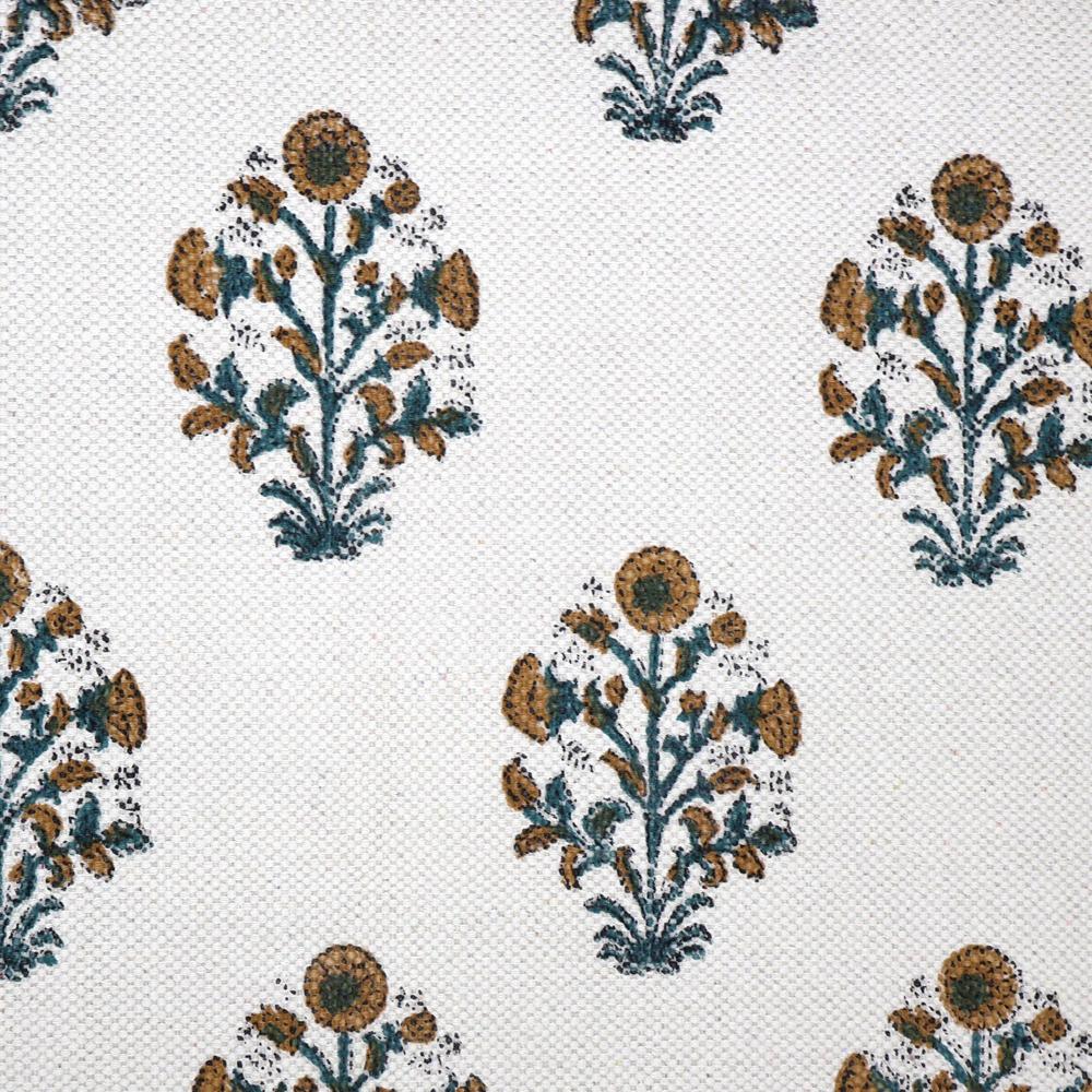 Bedroom Rug Bedside Cotton Rug Handmade Washable Area Rug for Living Room Block Printed Flat Weave