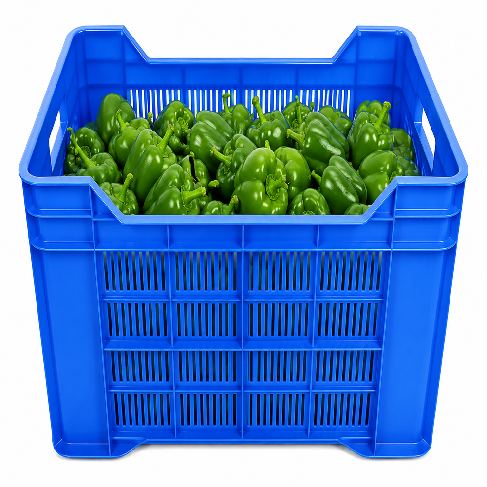 Fruits & Vegetable Plastic Crate - Length: 540*355*290 Millimeter (Mm)