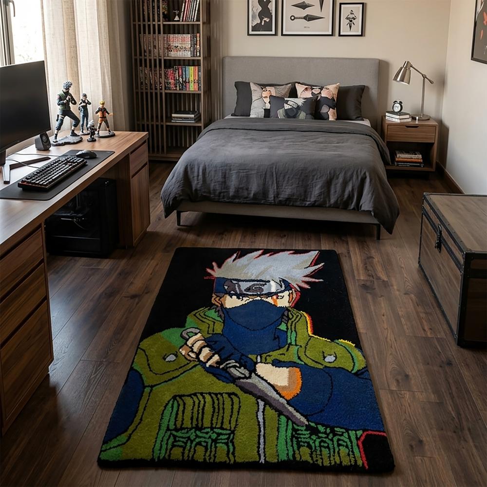 Anime Rug Tufted Wool Rug Handmade Custom Area Rug