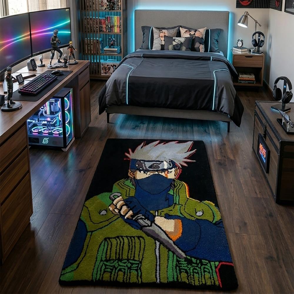 Anime Rug Tufted Wool Rug Handmade Custom Area Rug