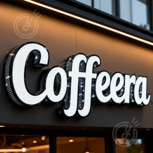 Glossy Stainless Steel SS 3D LED Letter