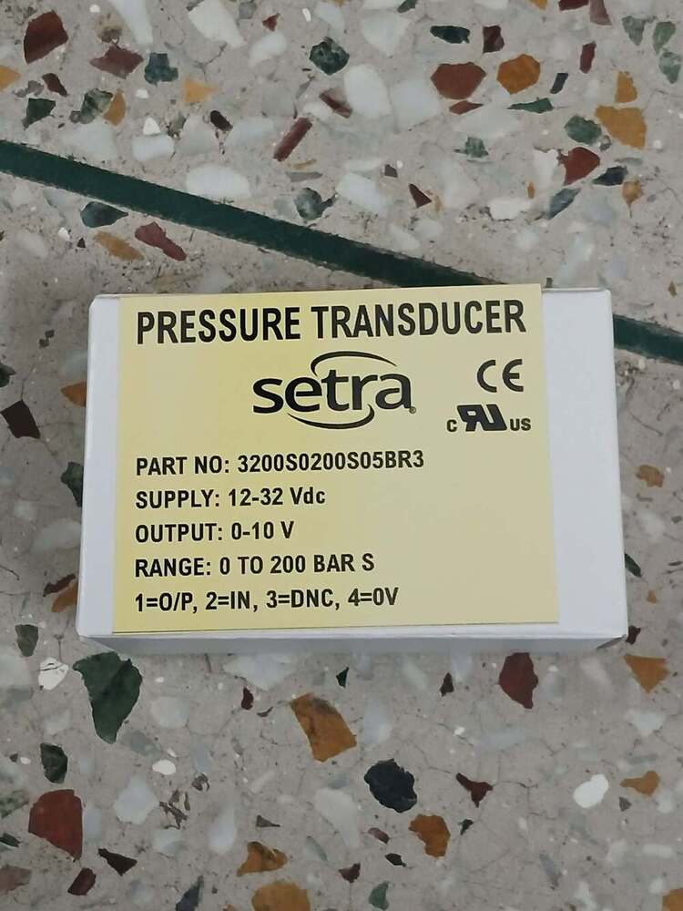 SETRA Pressure Transmitter Part No 3200S0200S05BR3 Range 0 TO 200 Bar