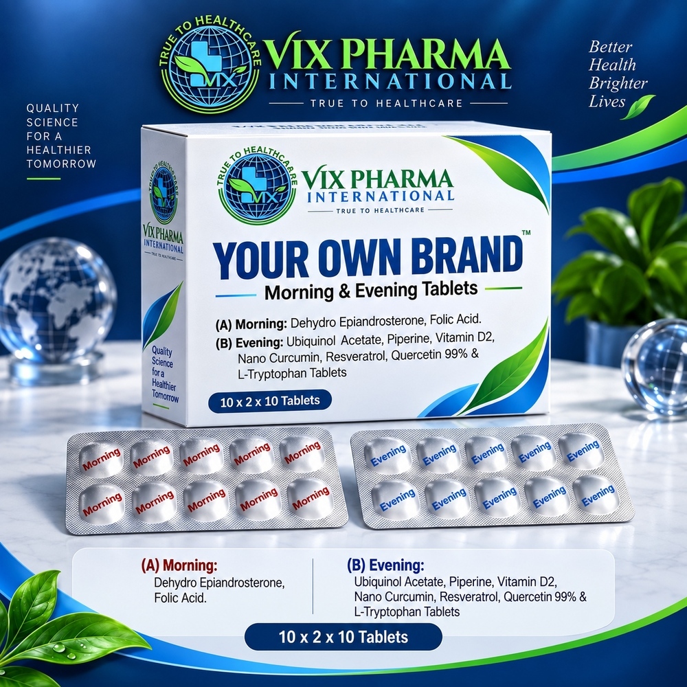 Dehydro Epiandrosterone Folic Acid Ubiquinol Acetate Vitamin D2 Tablets