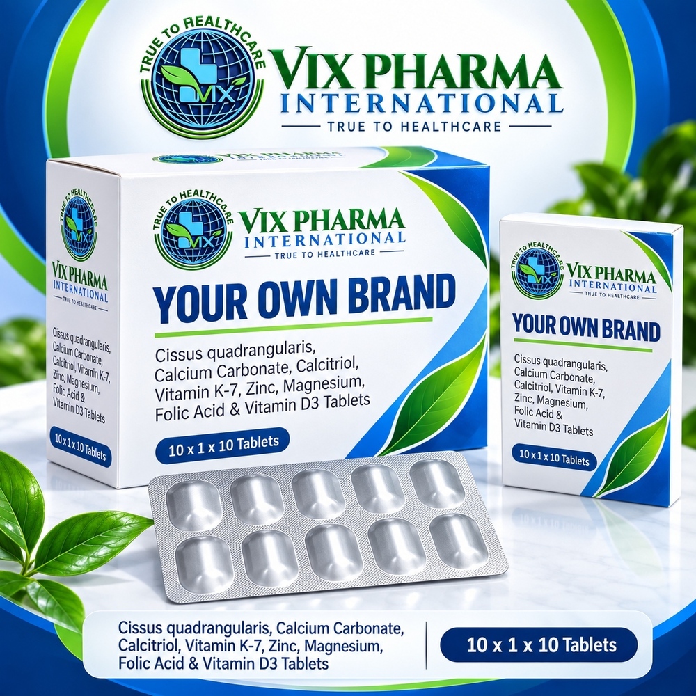 Cissus Quadrangularis Calcium Carbonate Calcitriol Vitamin D3 Tablets