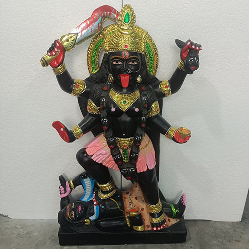 Black Marble Mahakali Maa - Size: 30 Inch