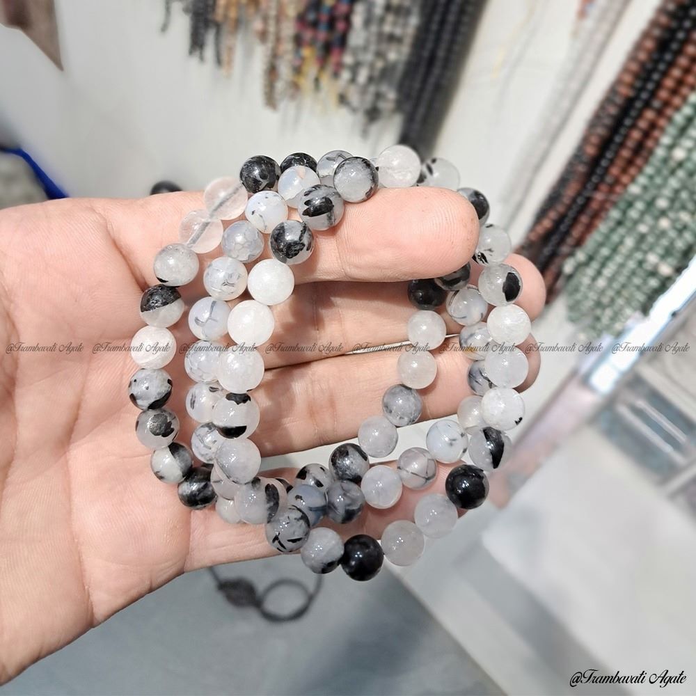 Black Rutilated Bracelet