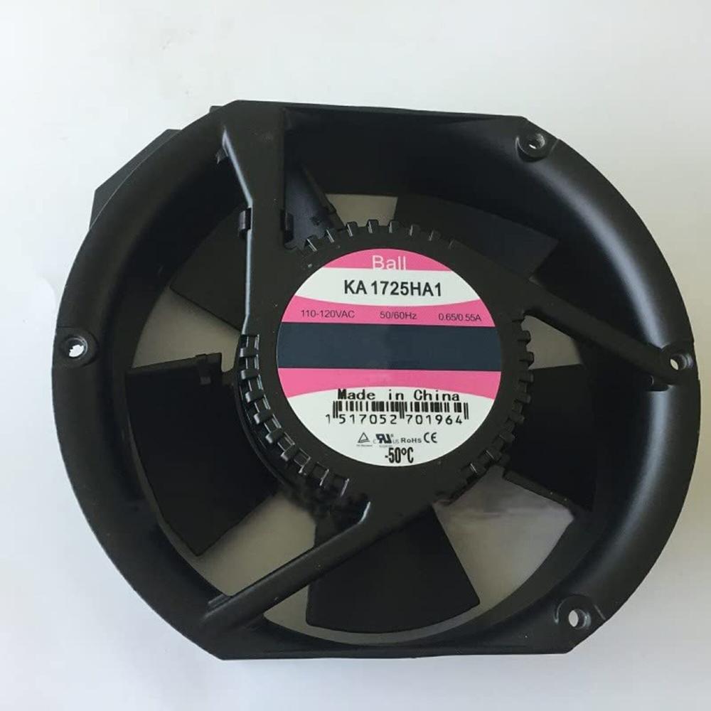 KAKU KA1725HA 110/120V AC 0.65/0.55A 17225mm Ball Baring Industrial Axial Cooling Fan