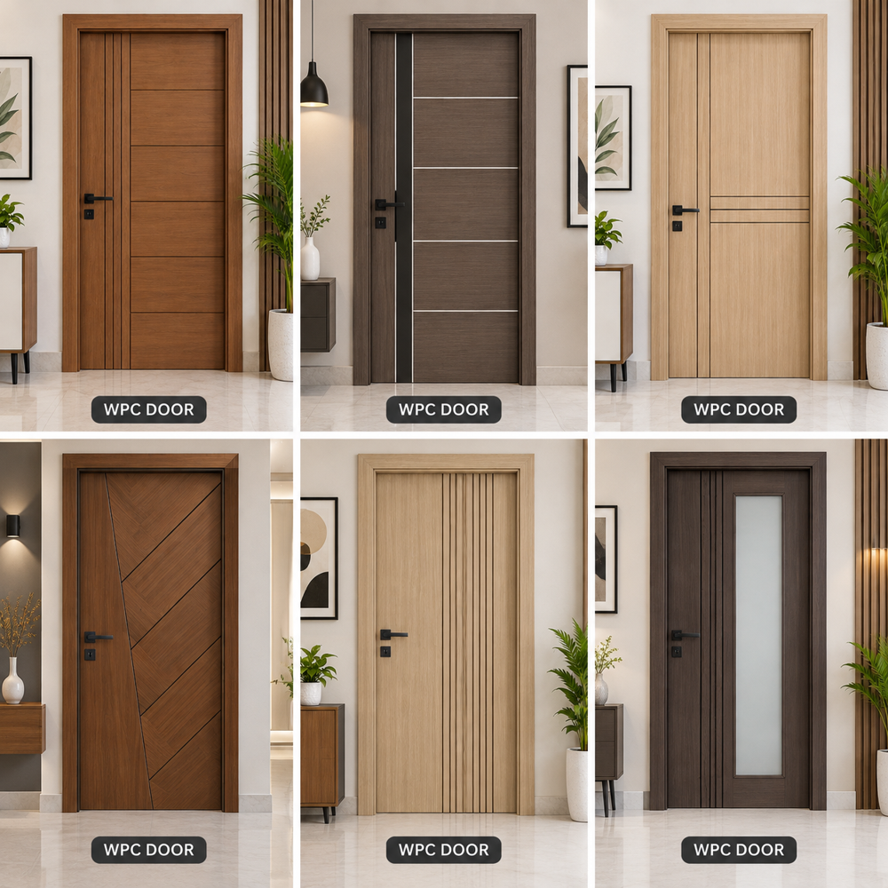 Wpc Door - Color: Light Oak