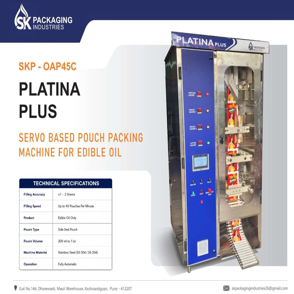 High Speed Servo Oil Pouch Packing Machine