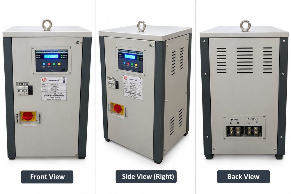 Servo Voltage Stabilizer - Features: Overload Protection