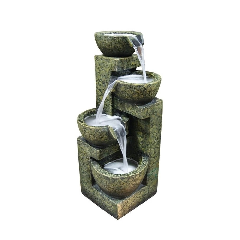 Cascading Four Tier Bowl Water Fountain