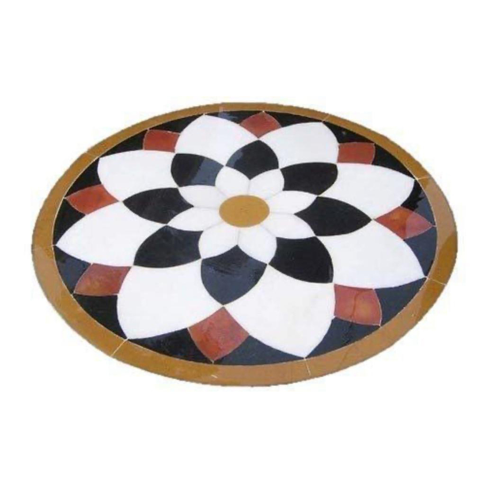 Round Marble Floor Medallion