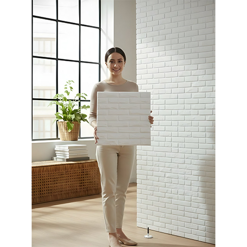 Brick White 3D PVC Panel