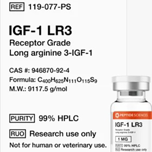 IGF-1 LR3 Receptr Grade Long Arginine 3-IGF-1