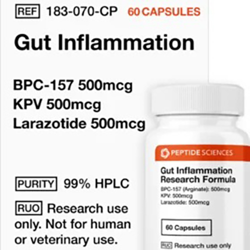 BPC-157 500mcg, KPV 500mcg, Larazotide 500mcg