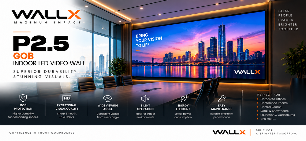 WallX P2.5 GOB Indoor LED Video Wall