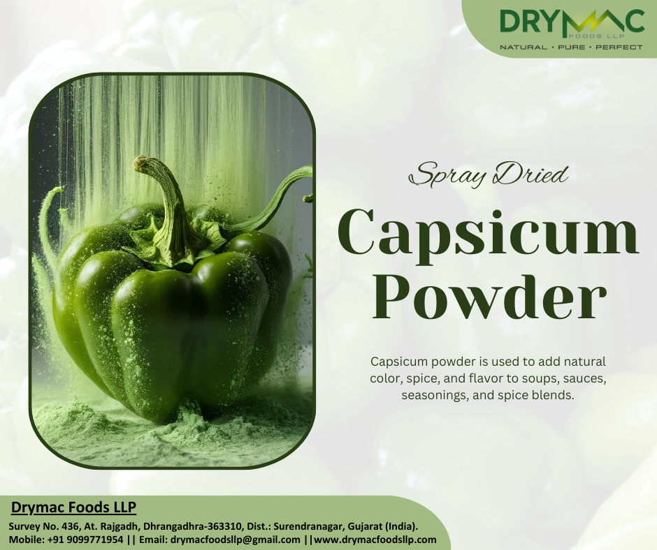 Spray Dried Green Capsicum Powder