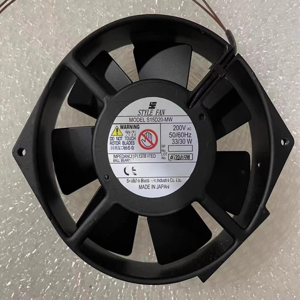 Style Fan S15D20-Mw 200V Ac 33/30W 17251Mm Ball Bearing Industrial Axial Cooling Fan - Blade Material: Plastic