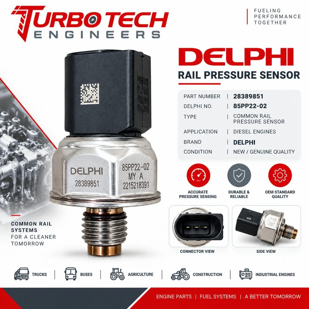 Delphi Rail Pressure Sensor 28389851 85Pp22-02 - Dimension (L*W*H): 5 Meter (M)