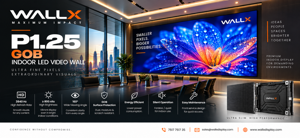 WallX P1.25 GOB Indoor LED Video Wall