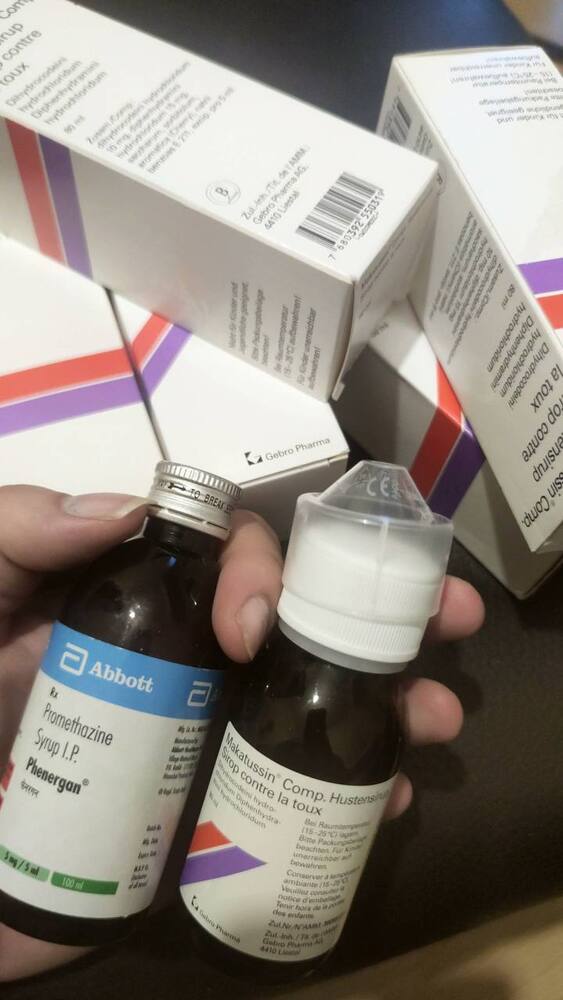 Quality Purple Makkatussin Promethazinne Syrup Solution sameday shipping