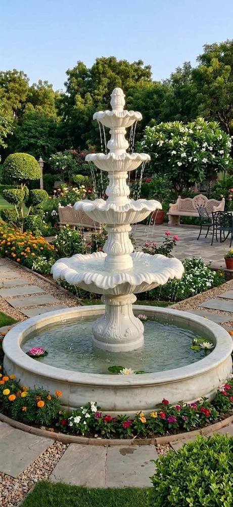 marble water fountain