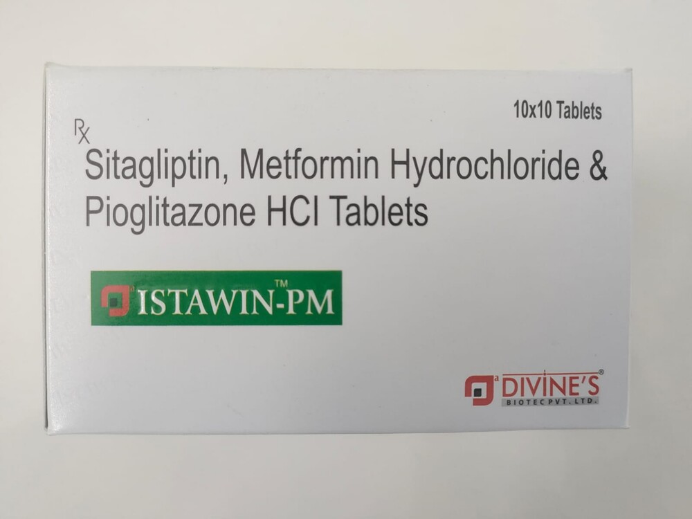 Sitagliptin, Metformin Hydrochloride & Pioglitazone HCI Tablets
