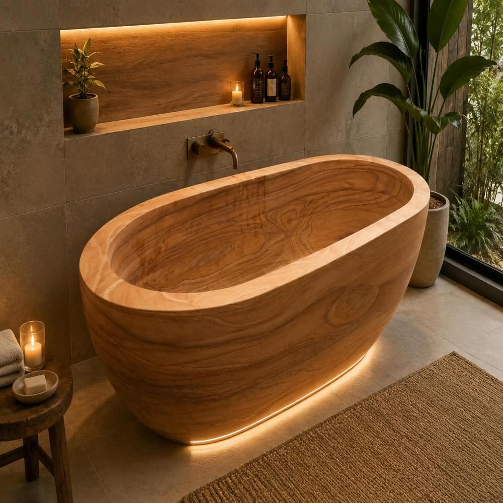 Marble bathtub