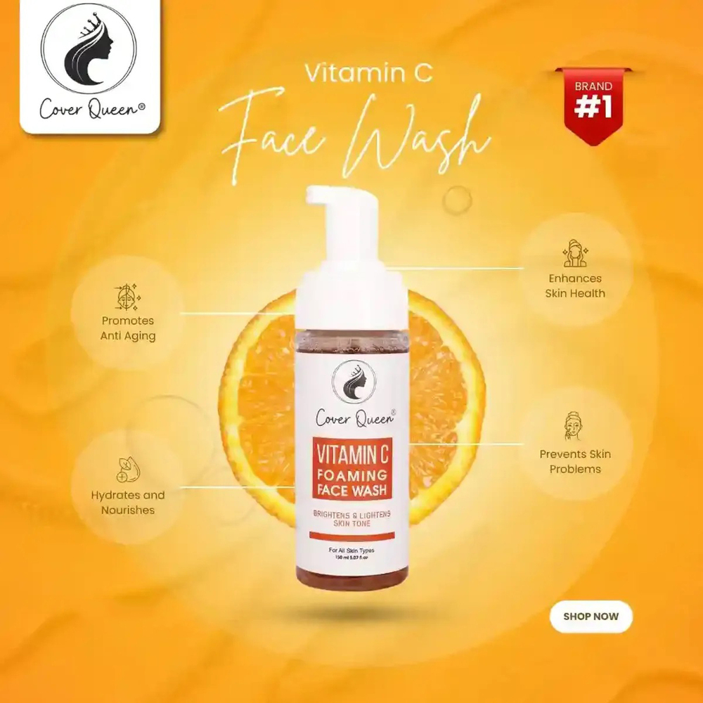 Hydrating Vitamin C Foaming Face Wash Pack of 2