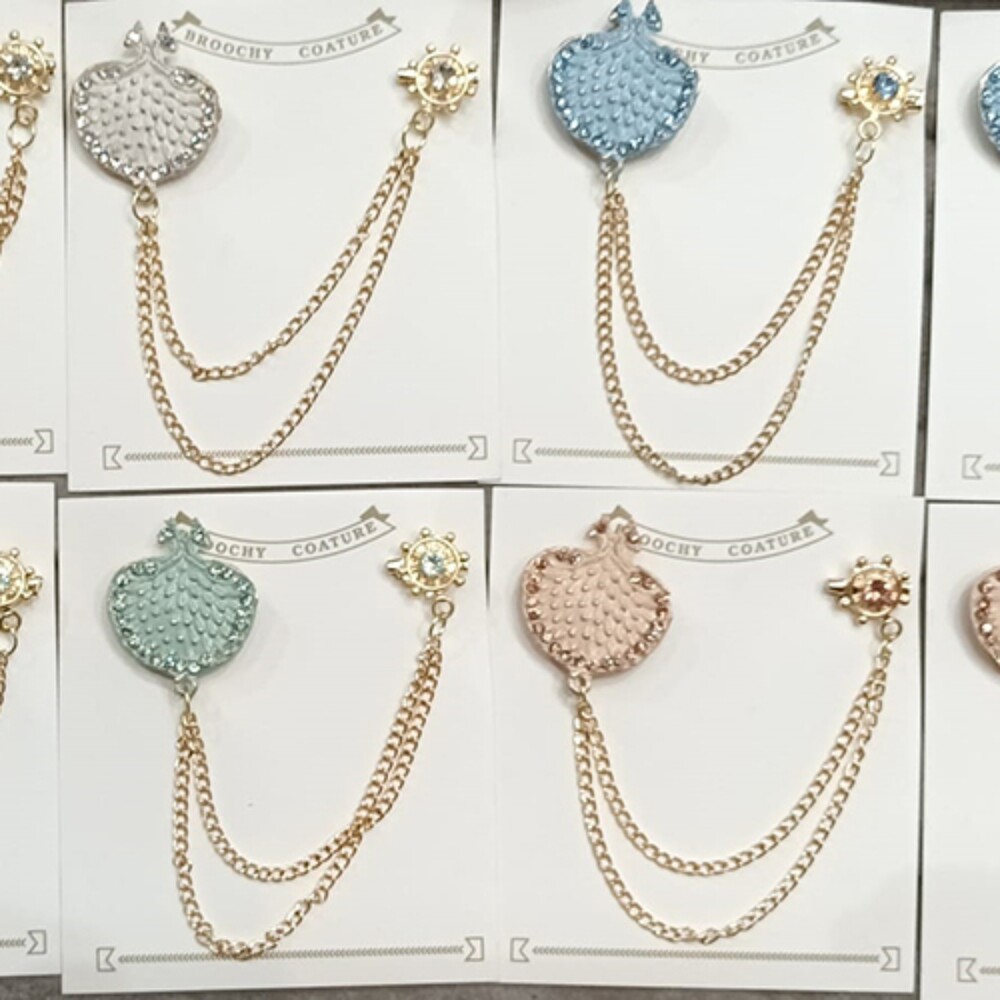 Fancy Chain Brooch - Color: Different Available