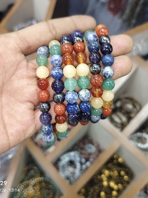 7ck Natural Stone Beads Bracelet