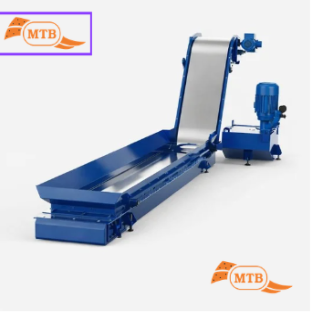 Industrial Chip Conveyor - Metal, Custom Size Based On Client Requirements | Magnetic Belt, Industrial Usage, Quality Tested