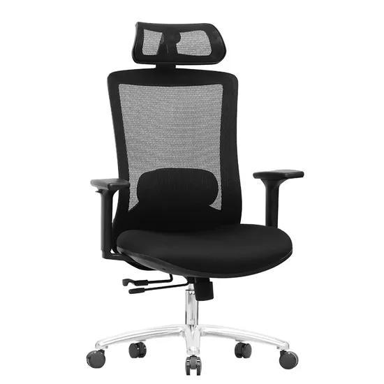 Black Mesh Chairs - Finish: Powder Coated/Polished Base