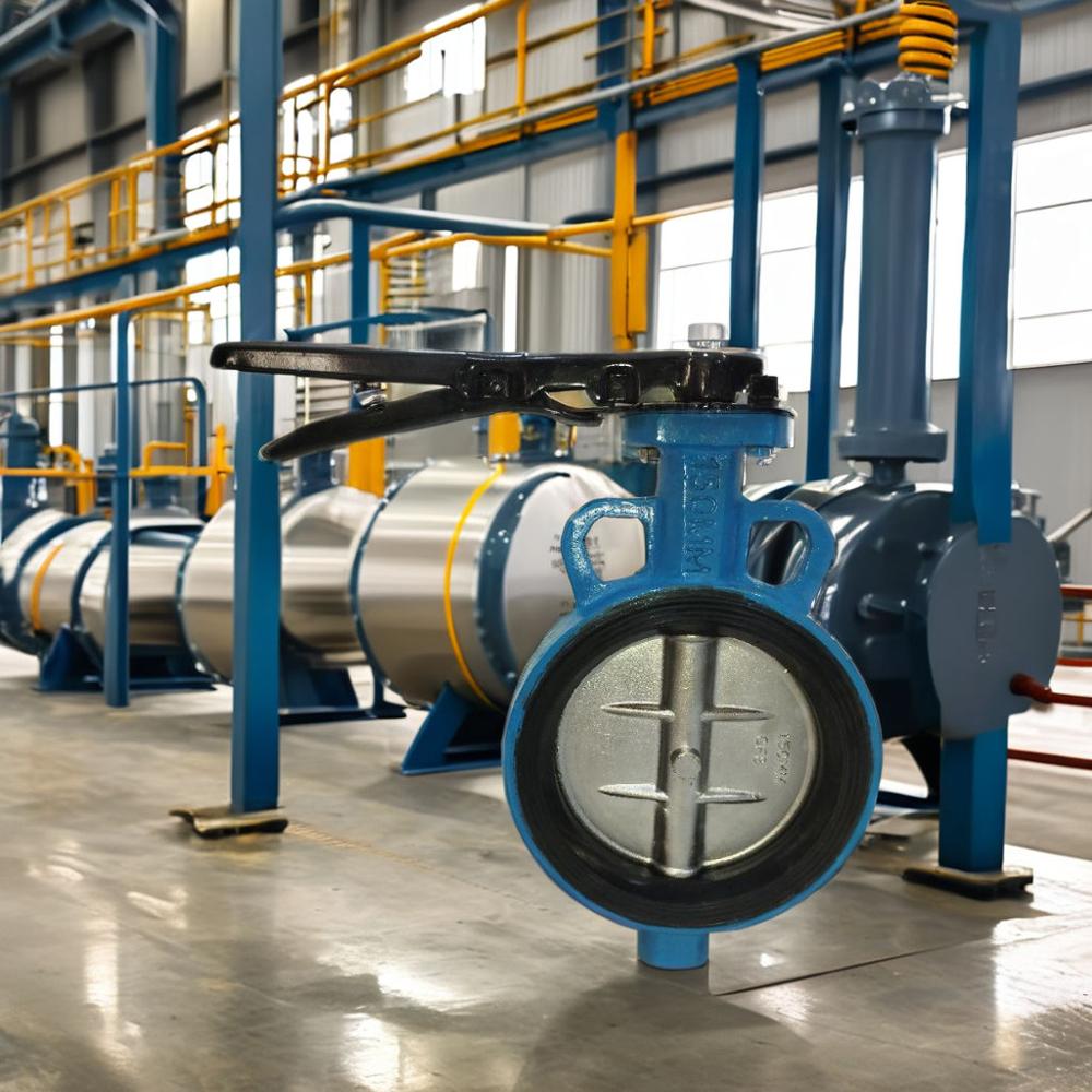 Ci 65 Mm Wafer Type Butterfly Valve Lever Operated Nitrile/Epdm Rubber Seat Manual Power Water Oil Gas Stainless - Usage: Indusrial