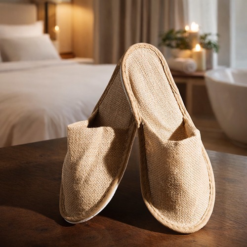 Eco Friendly Open Toe Hotel Slipper