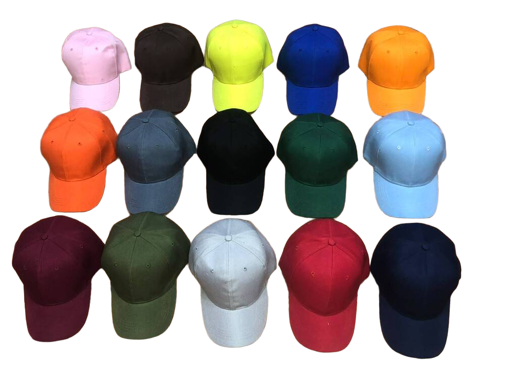 Cotton 6 Panel Caps with Backside Buckle