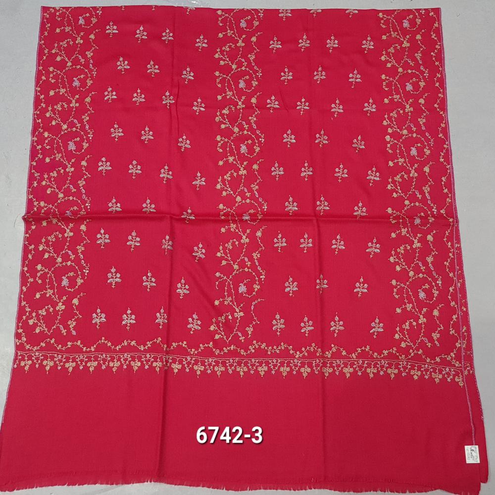 Semi Pashmina hand needle work shawls