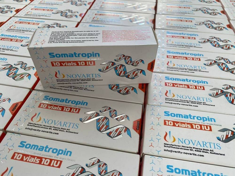 Somatropiin Human Growth Hormone injection vial