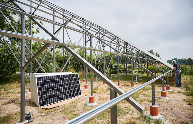 Solar Panel Ground Mounting Structure