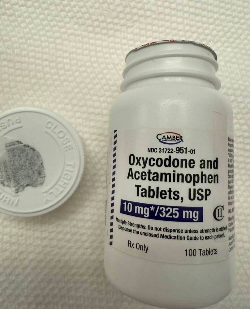 10/325 mg Oxycodoone & Acetaminopheen USP Tablets
