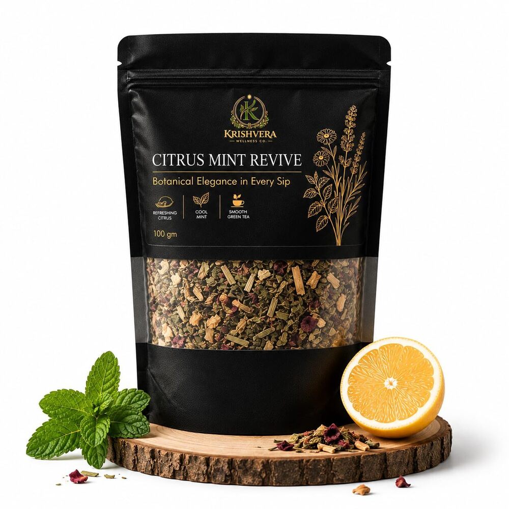Krishvera Citrus Mint Revive Green Tea