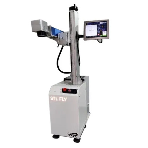 Vertical Fly Fiber Marking Machine