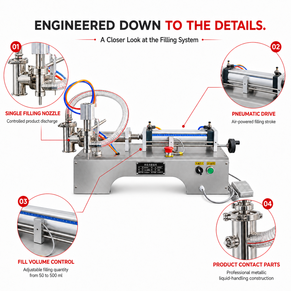 Digital Liquid filling machine single head
