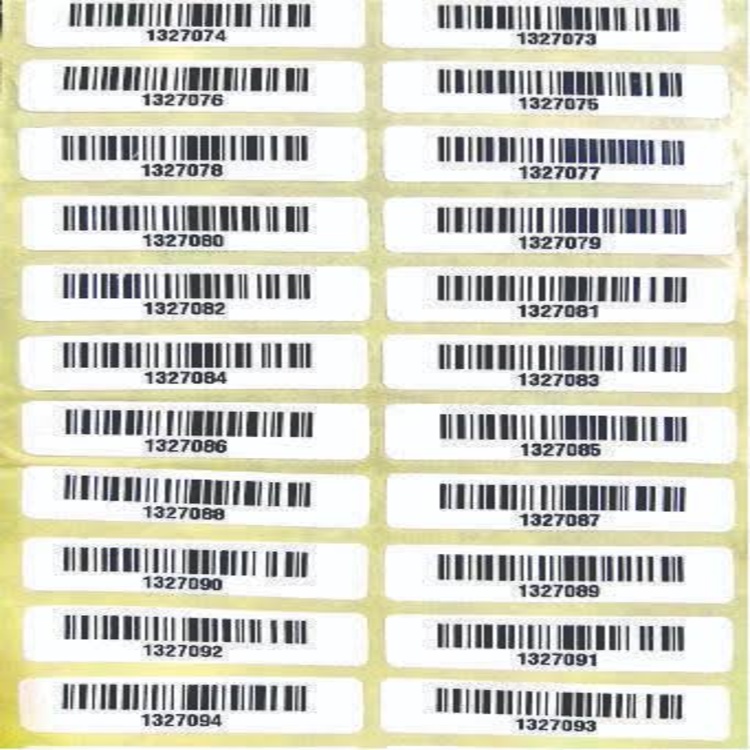 Pre Printed Bar Code Label