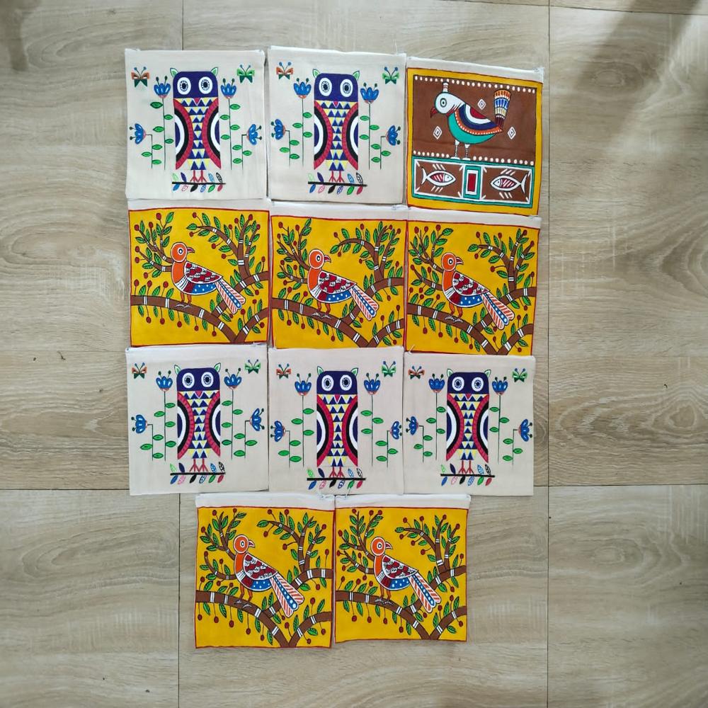 Designer Cotton Pouch Bags