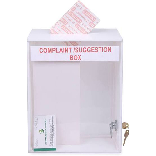 Acrylic Suggestion-Complaint Box