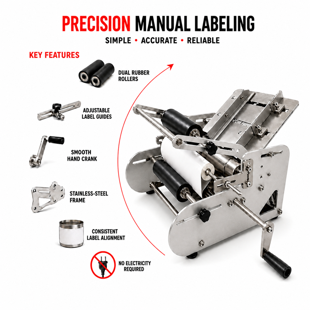 Manual Sheet Labelling Machine - Accuracy: 0.5 Mm Mm/m